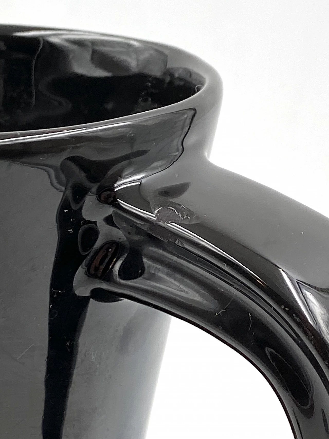 Modern black ceramic vase, 1970s 18