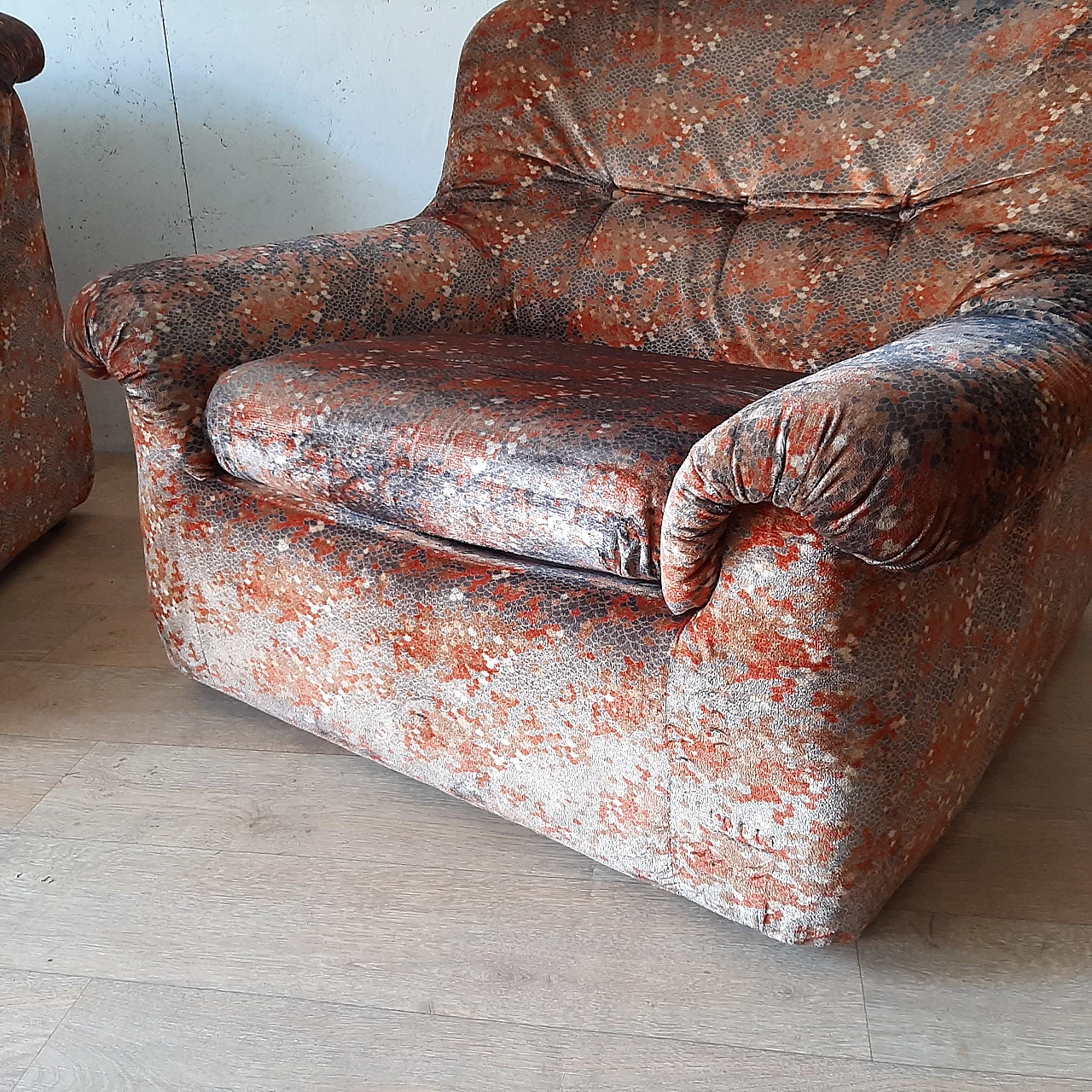 Pair of armchairs by Mimo J. Padova, 1970s 7