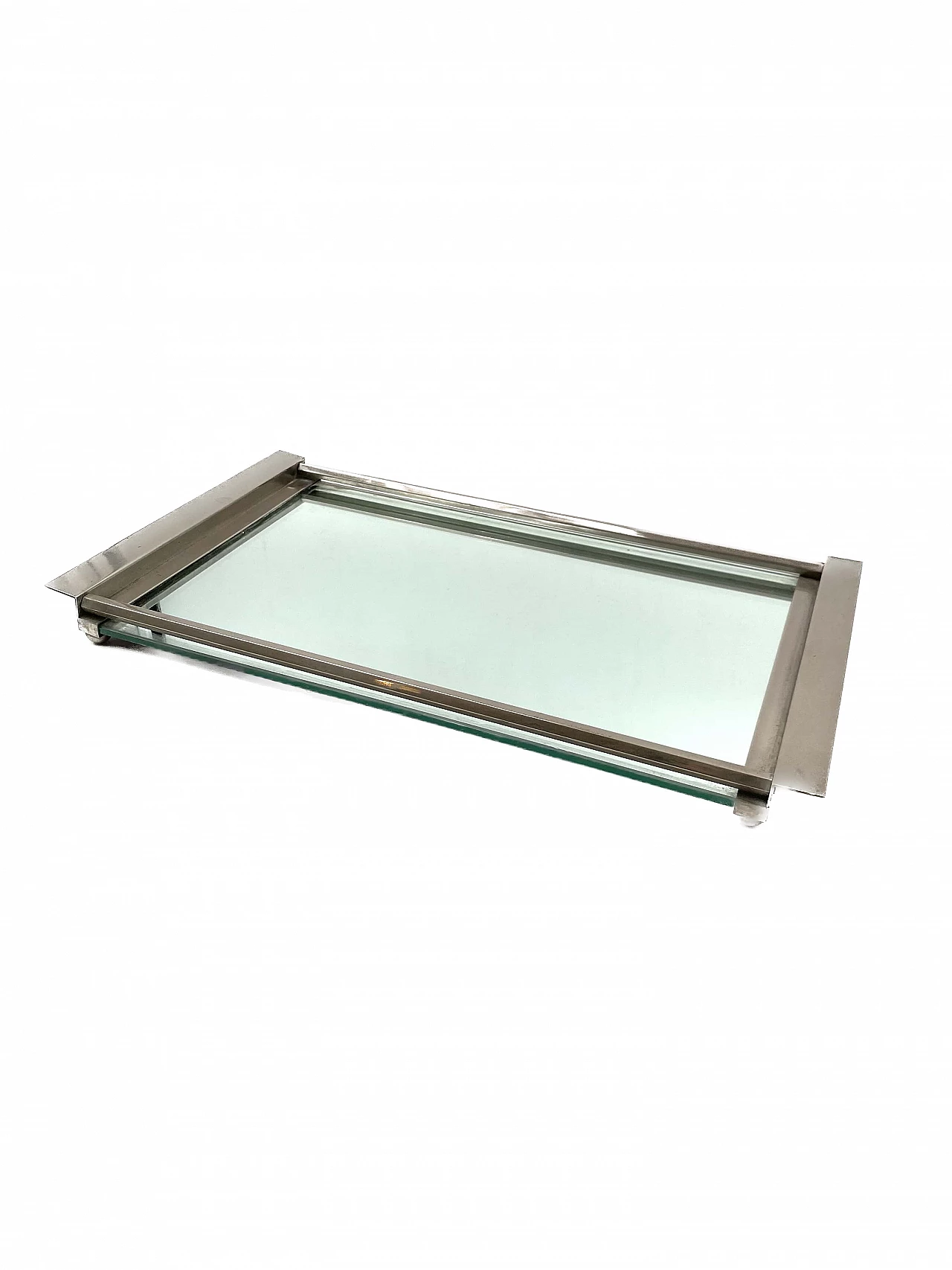 Vassoio specchiato cubista, anni '40 10