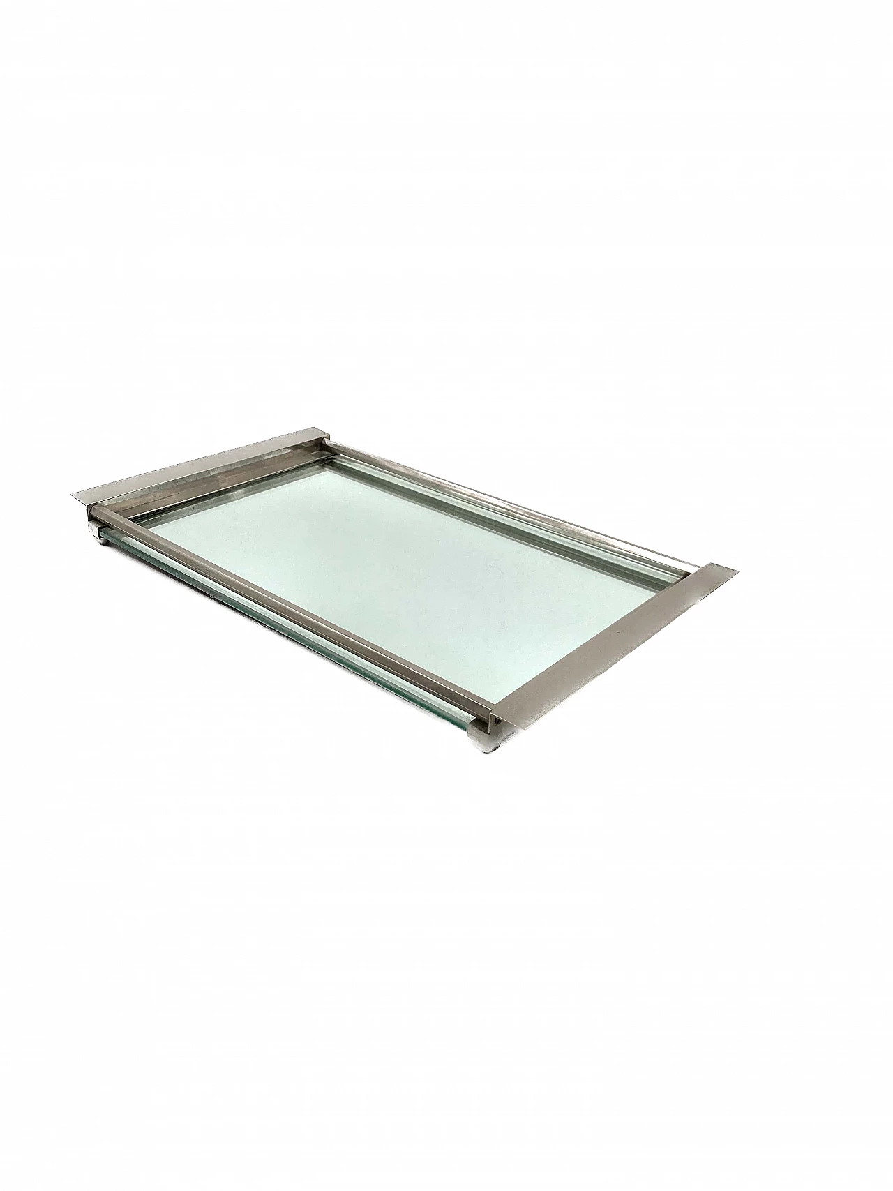 Vassoio specchiato cubista, anni '40 11