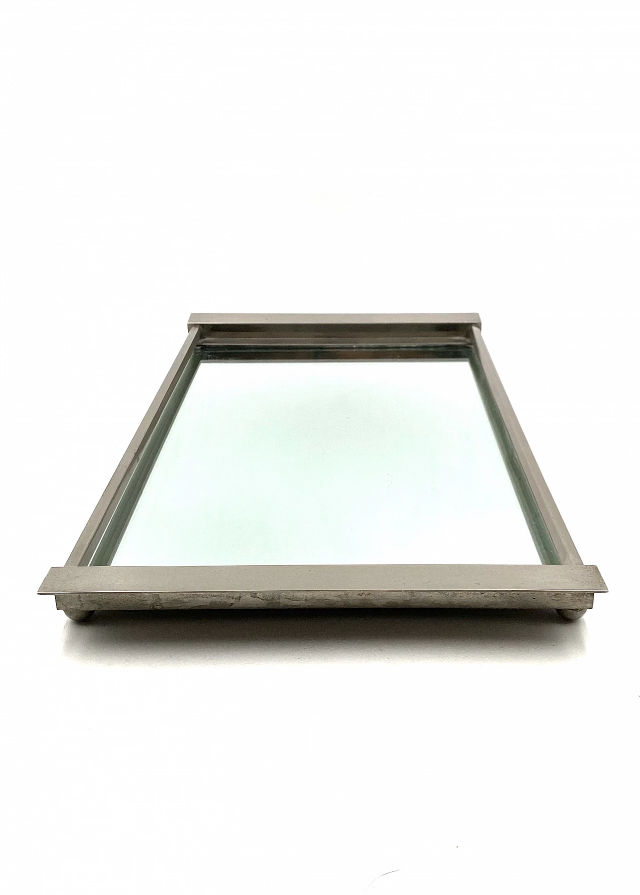 Vassoio specchiato cubista, anni '40 14