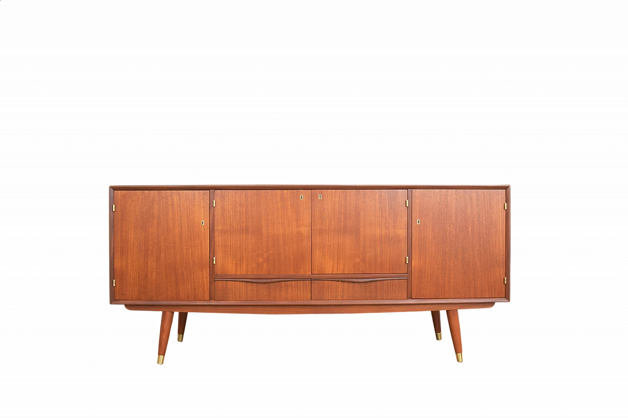 Teak and beech sideboard by Sven Andersen Møbelfabrikk, 1960s 16