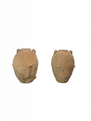 Coppia di orci in terracotta, inizio '900