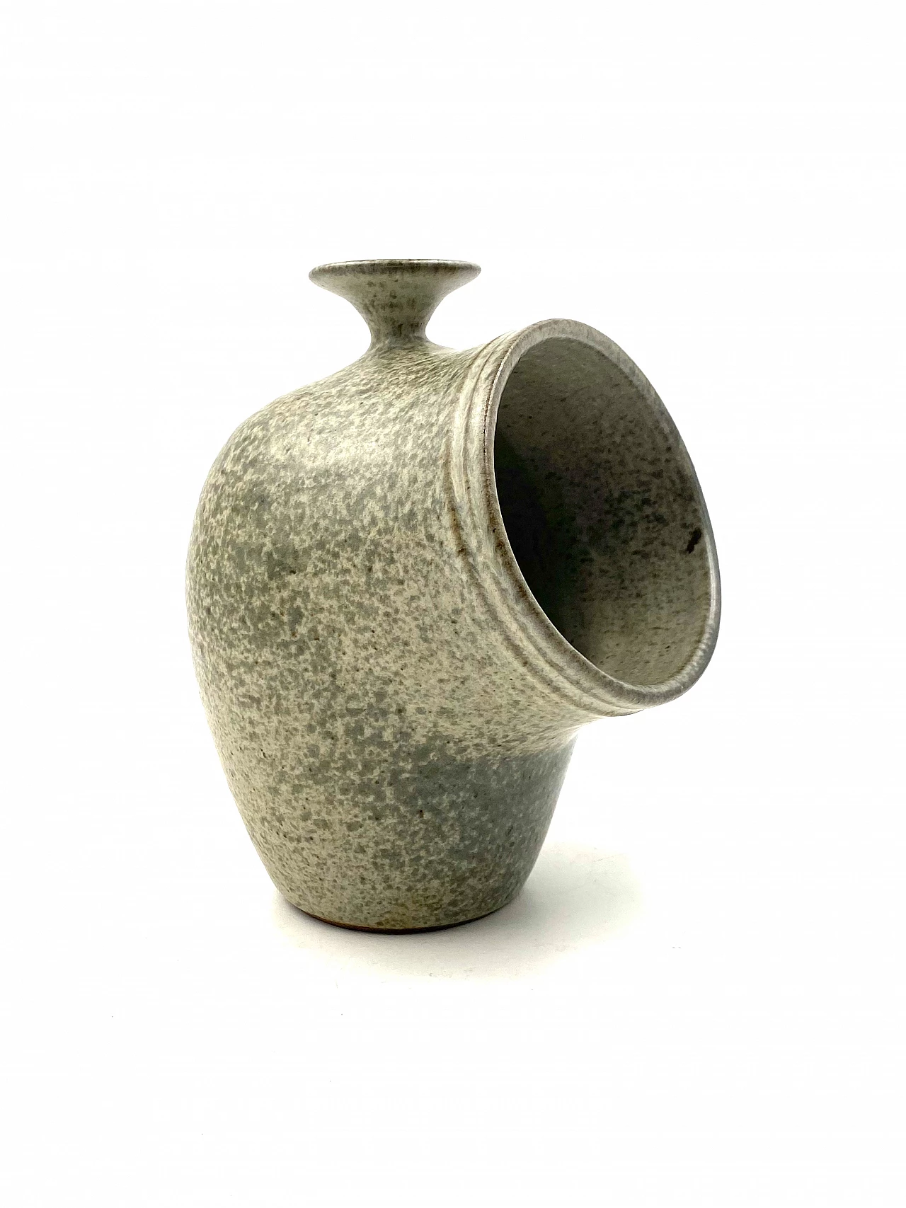 French green ceramic vase, 1960s 1