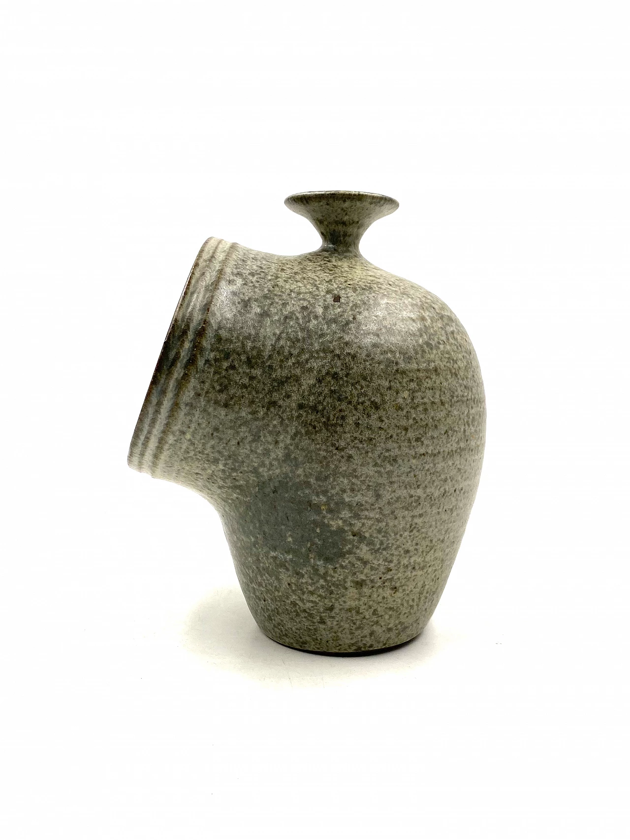 French green ceramic vase, 1960s 7