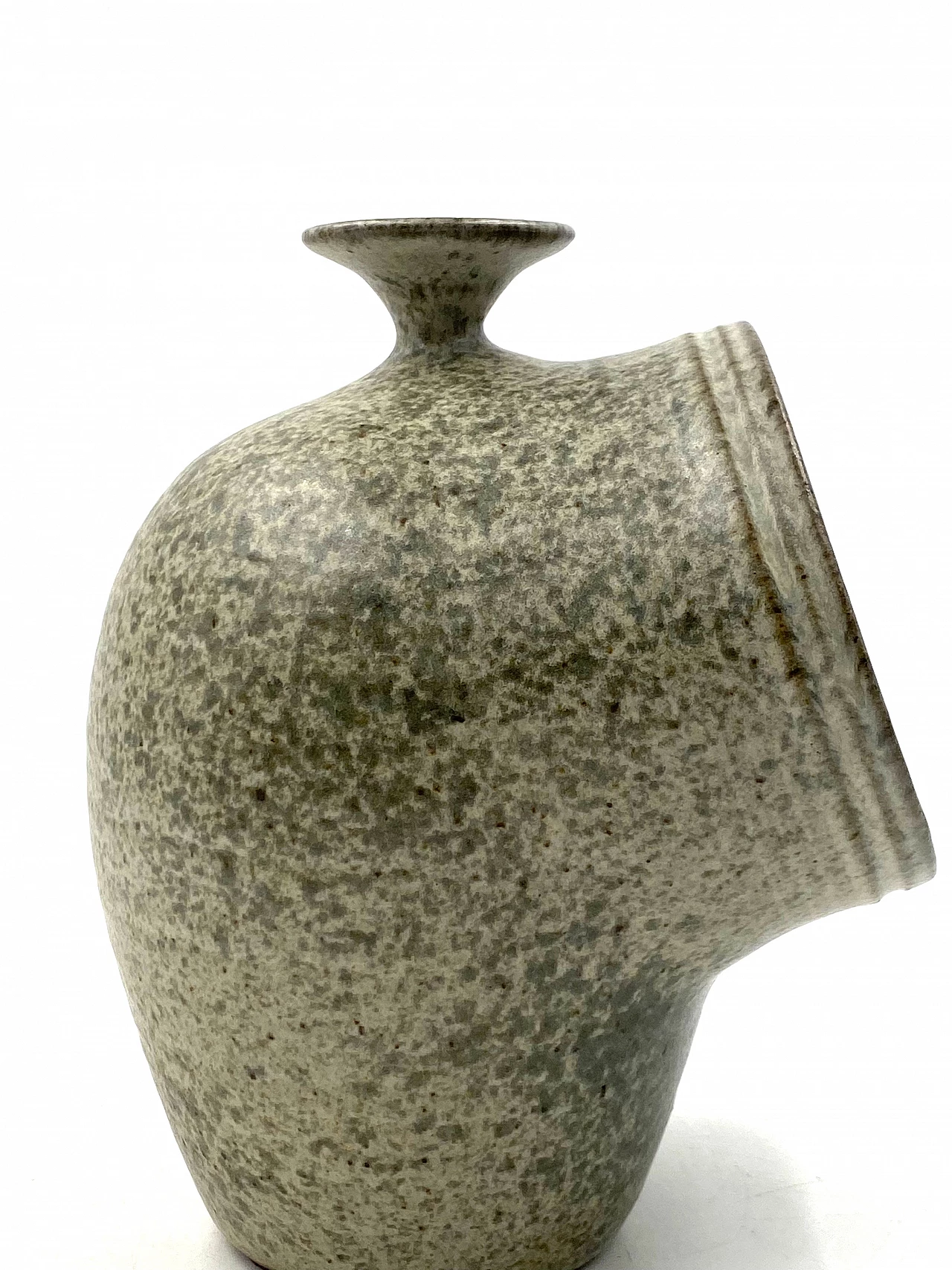 French green ceramic vase, 1960s 14