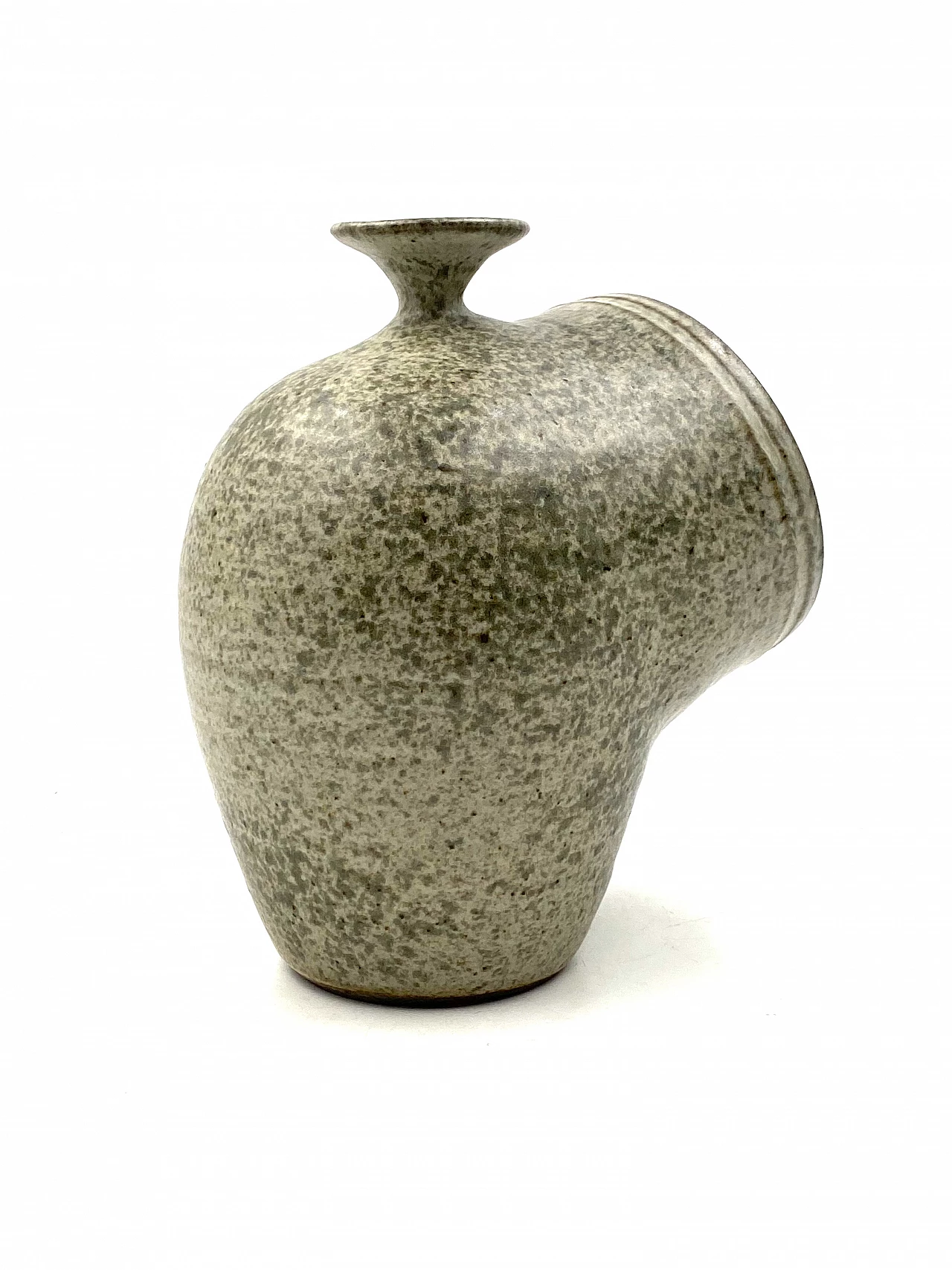 French green ceramic vase, 1960s 15
