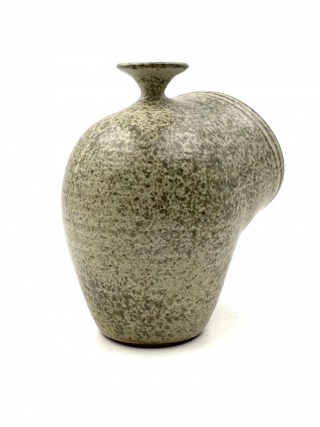 French green ceramic vase, 1960s 16