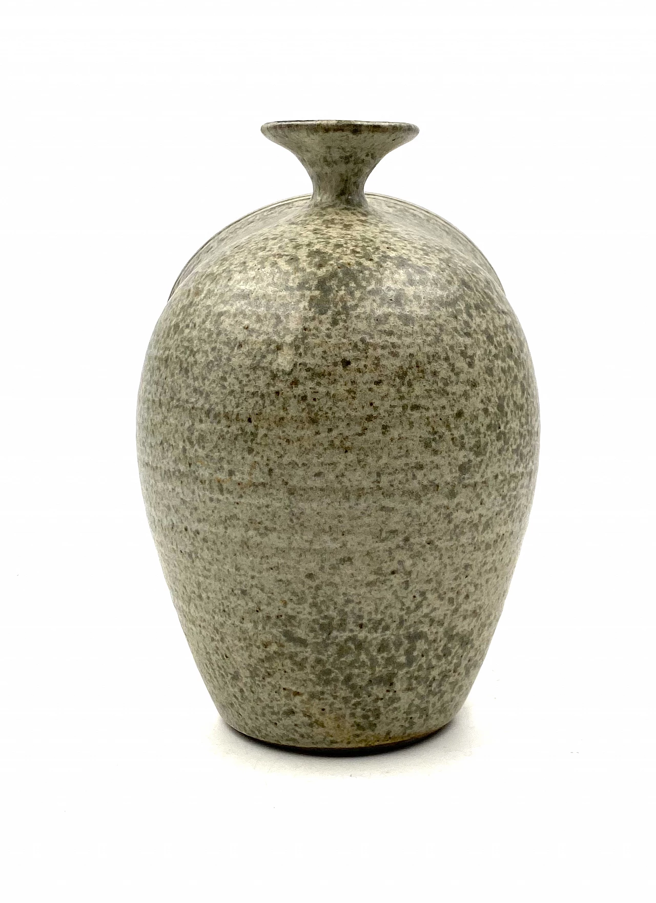 French green ceramic vase, 1960s 17