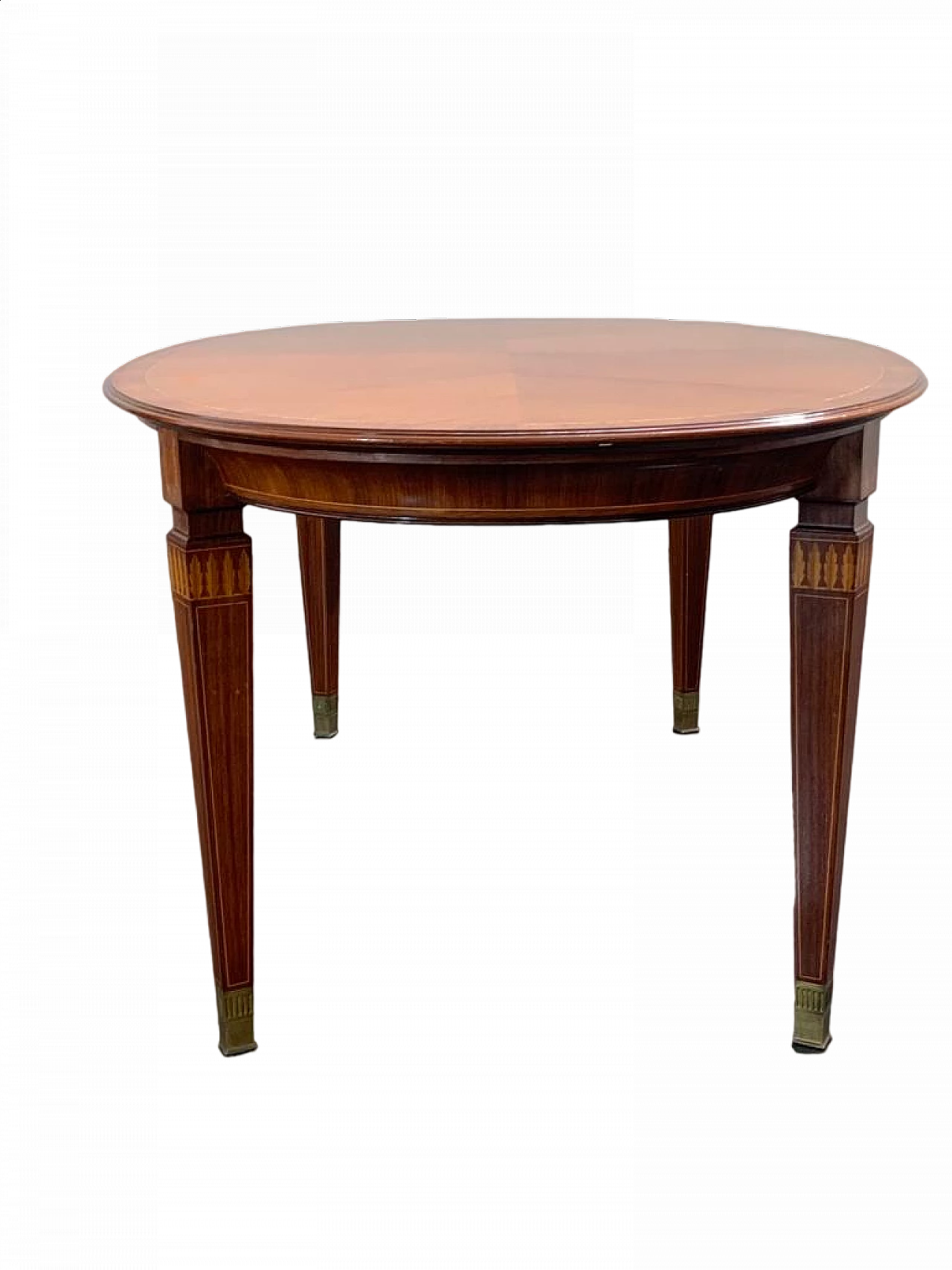 Oval rosewood table attributed to Paolo Buffa for La Permanente Cantù, 1950s 15