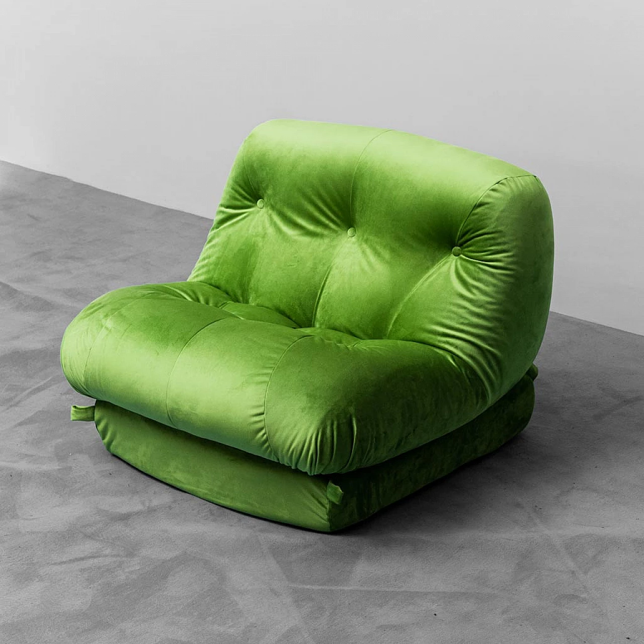 Green Nuvolone armchair by Rino Maturi for Mimo, 1970s 1