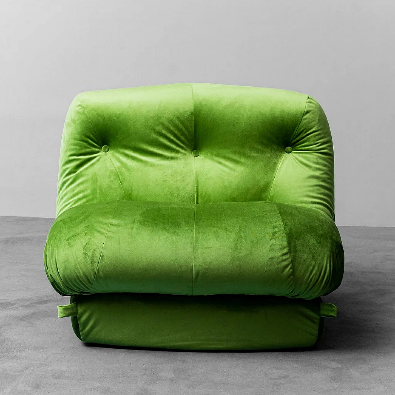 Green Nuvolone armchair by Rino Maturi for Mimo, 1970s 6