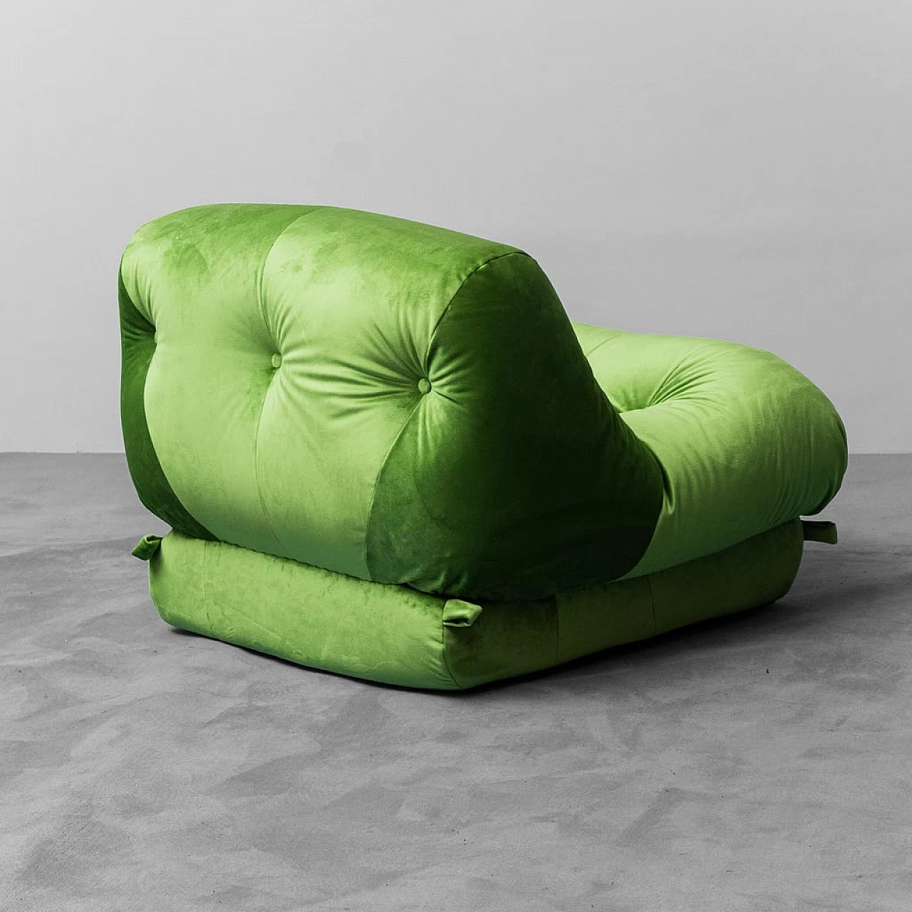 Green Nuvolone armchair by Rino Maturi for Mimo, 1970s 7