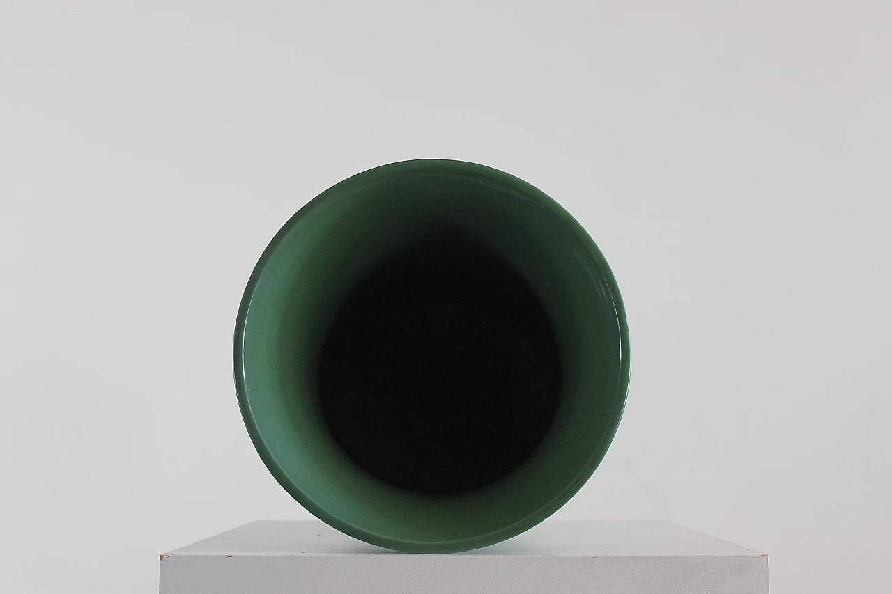 Vaso in ceramica verde di Gio Ponti per Richard Ginori, anni '30 1