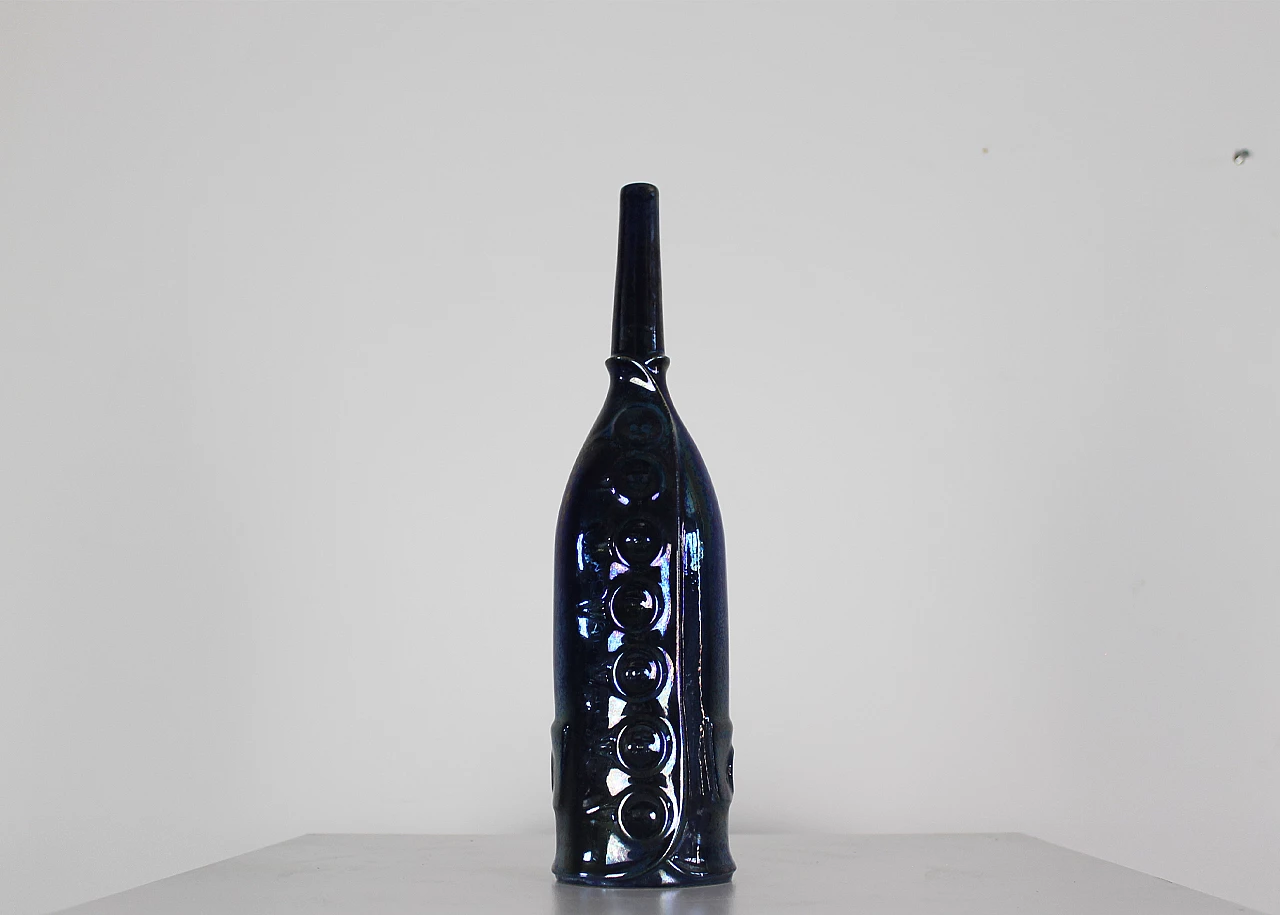Pair of Bottiglie Abitate by Gio Ponti for Cooperativa Ceramica d'Imola, 1990s 2