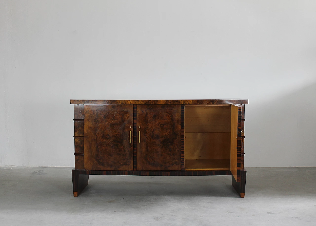 Walnut and ebony sideboard by Emilio Lancia and Gio Ponti, 1950s 5