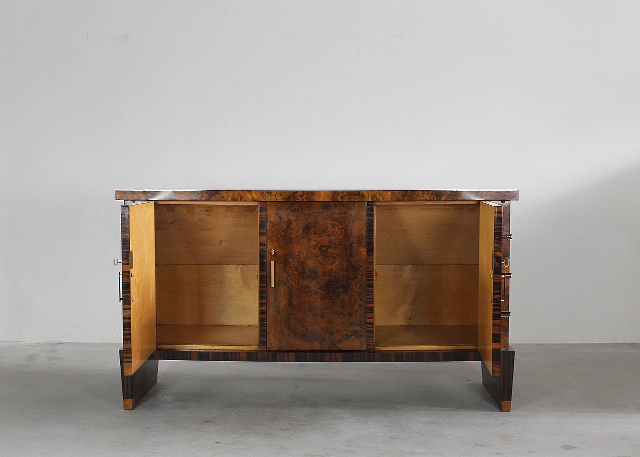 Walnut and ebony sideboard by Emilio Lancia and Gio Ponti, 1950s 6