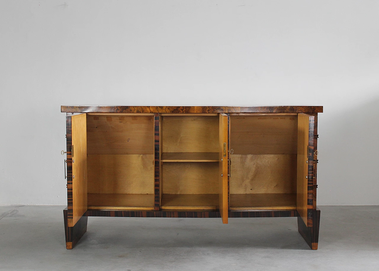 Walnut and ebony sideboard by Emilio Lancia and Gio Ponti, 1950s 7