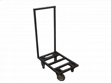 Ceramist iron cart with wheels, 1970s