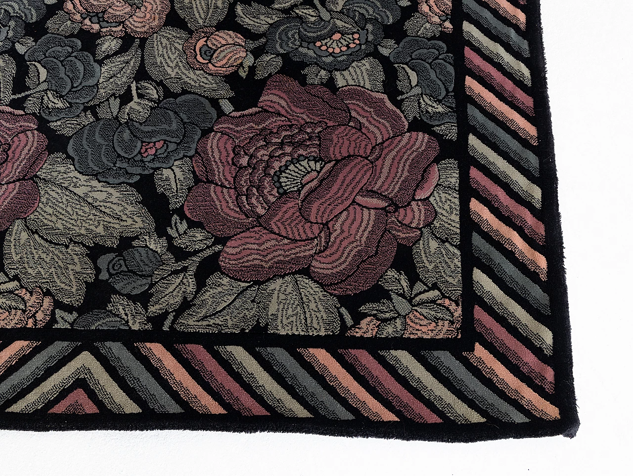 Tappeto Missoni in lana intrecciata, anni '70 4