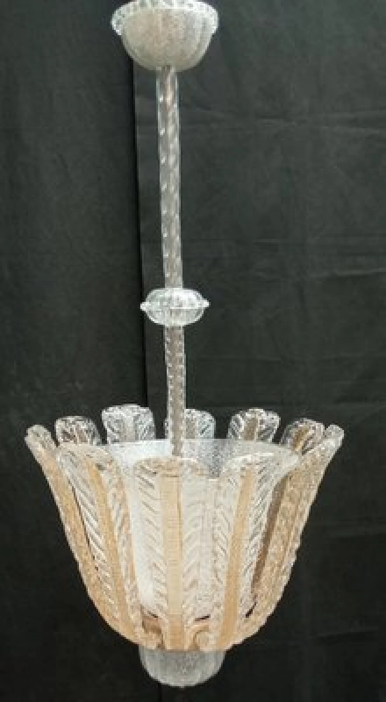 Lampadario in vetro di Archimede Seguso, anni '30 1