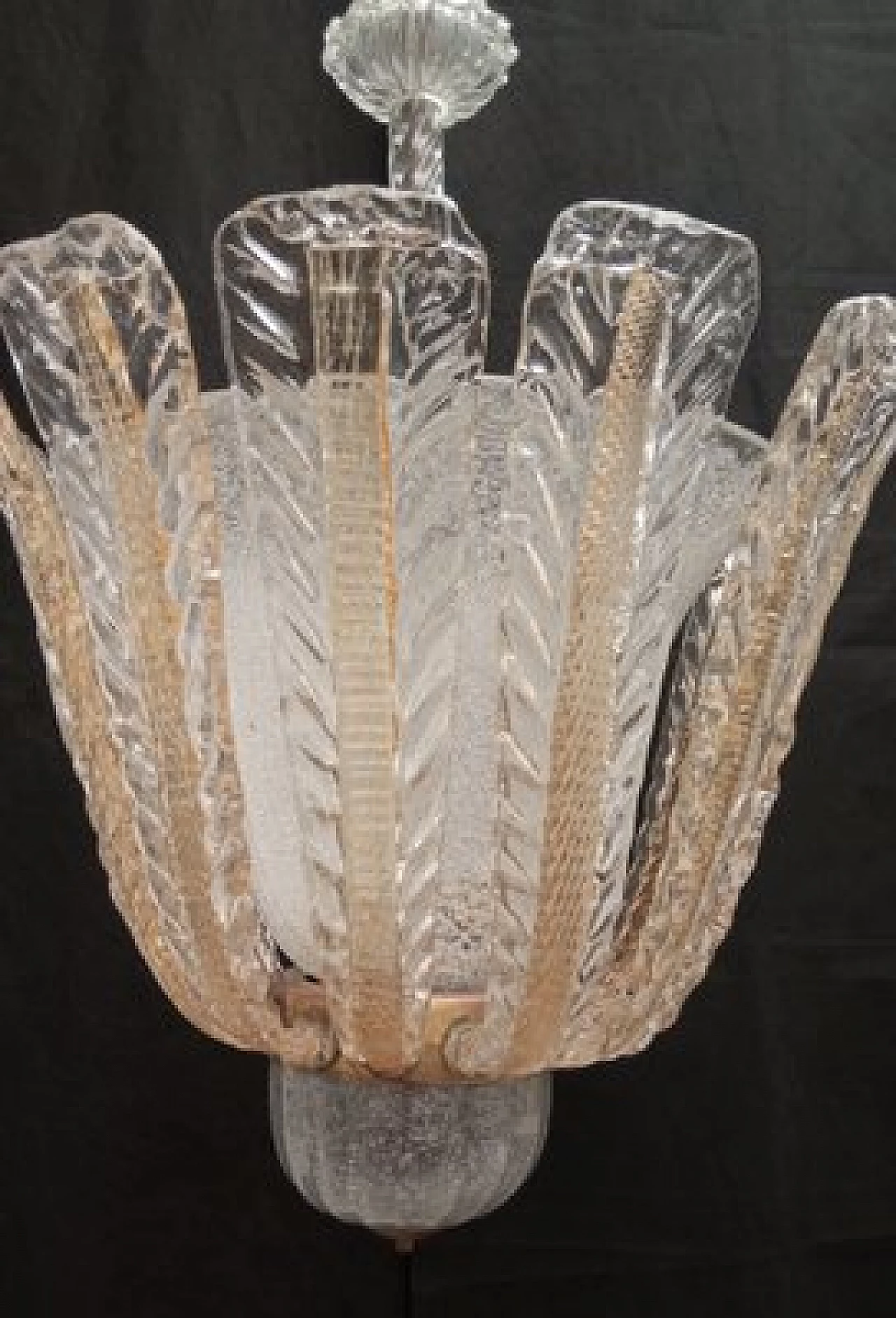 Lampadario in vetro di Archimede Seguso, anni '30 5