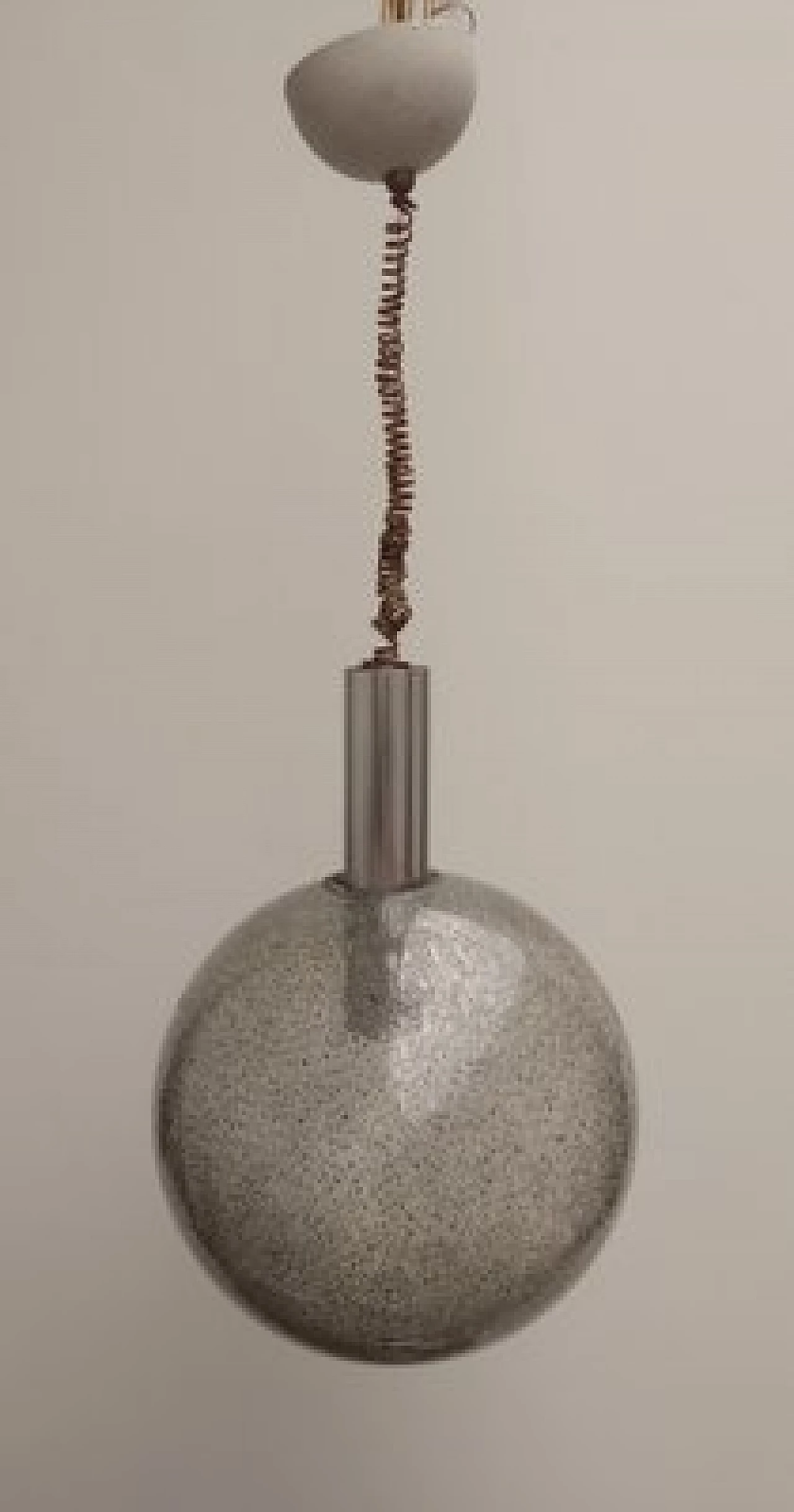 Lampada da soffitto in vetro soffiato di Flos, anni '60 1