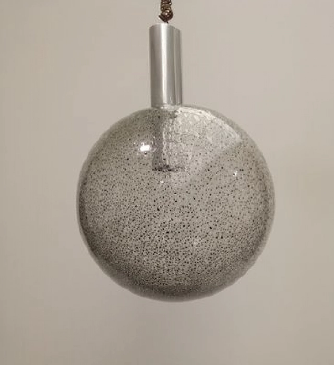 Lampada da soffitto in vetro soffiato di Flos, anni '60 4