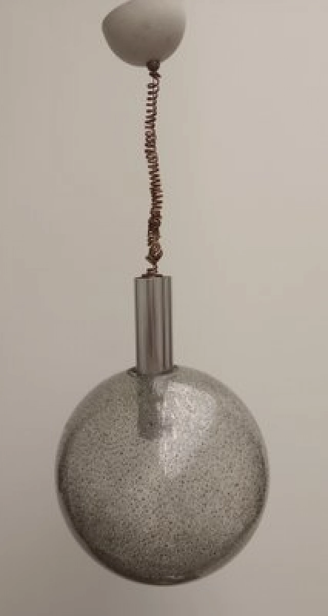 Lampada da soffitto in vetro soffiato di Flos, anni '60 7