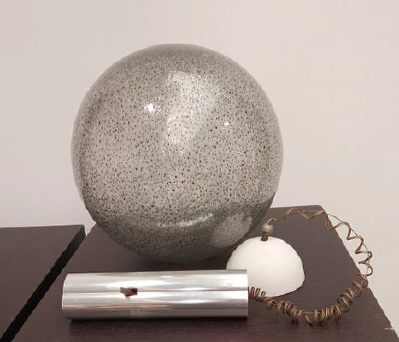 Lampada da soffitto in vetro soffiato di Flos, anni '60 8