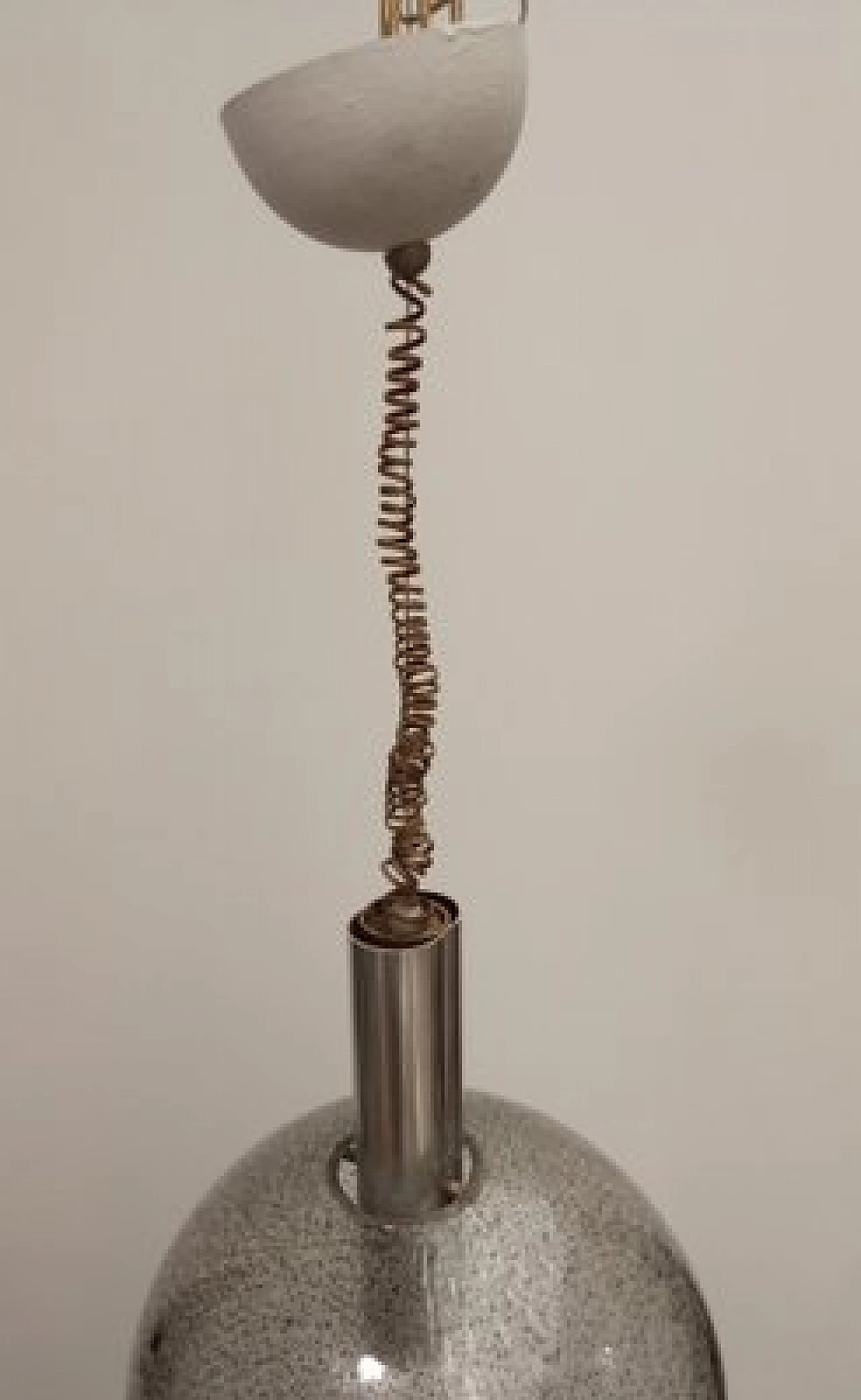 Lampada da soffitto in vetro soffiato di Flos, anni '60 9