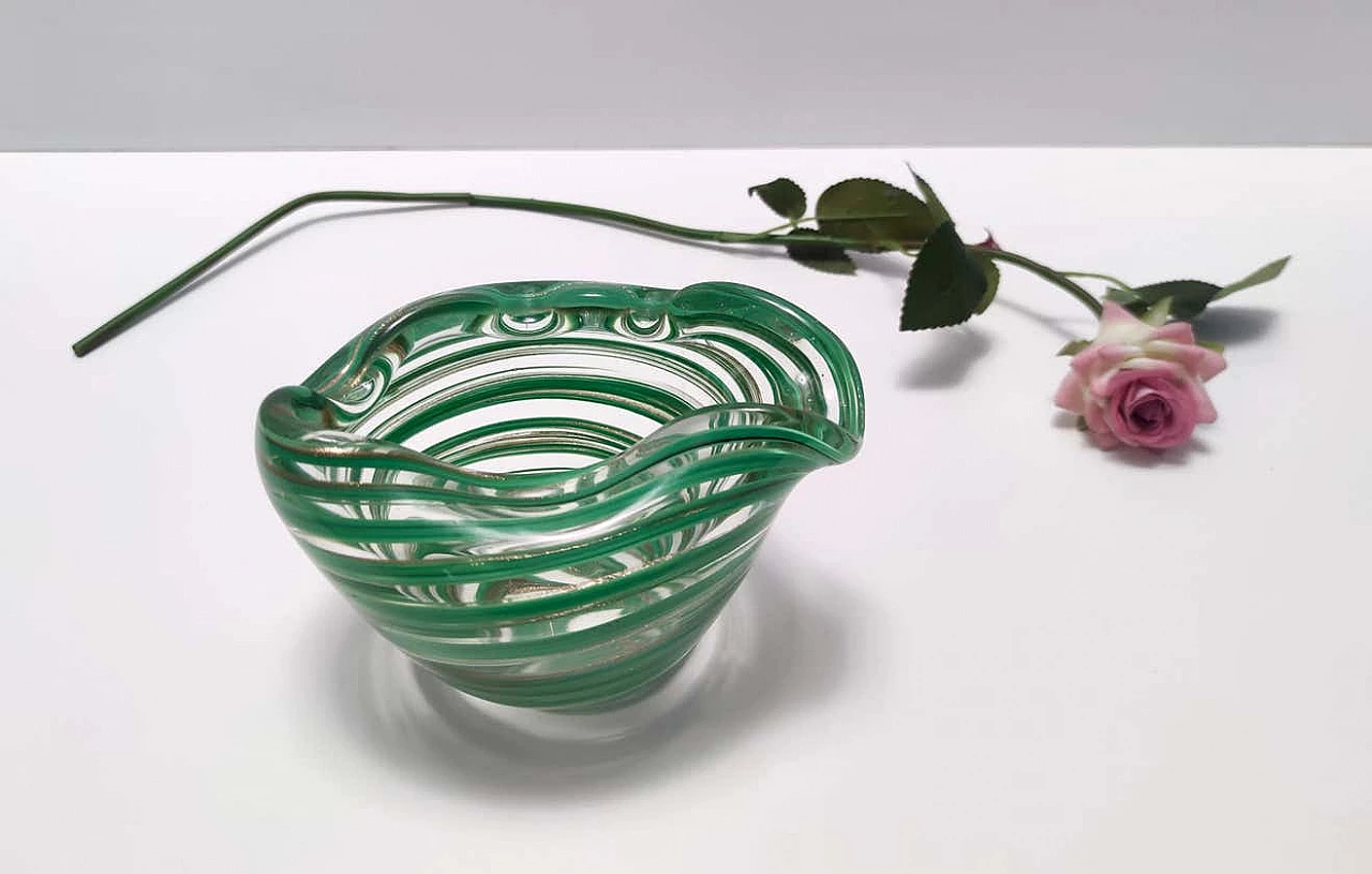 Murano glass ashtray attributed to Alfredo Barbini, 1950s 3