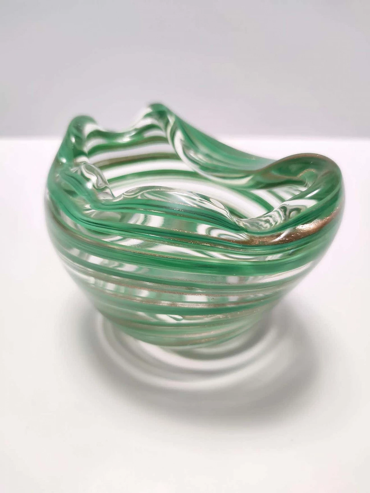 Murano glass ashtray attributed to Alfredo Barbini, 1950s 8
