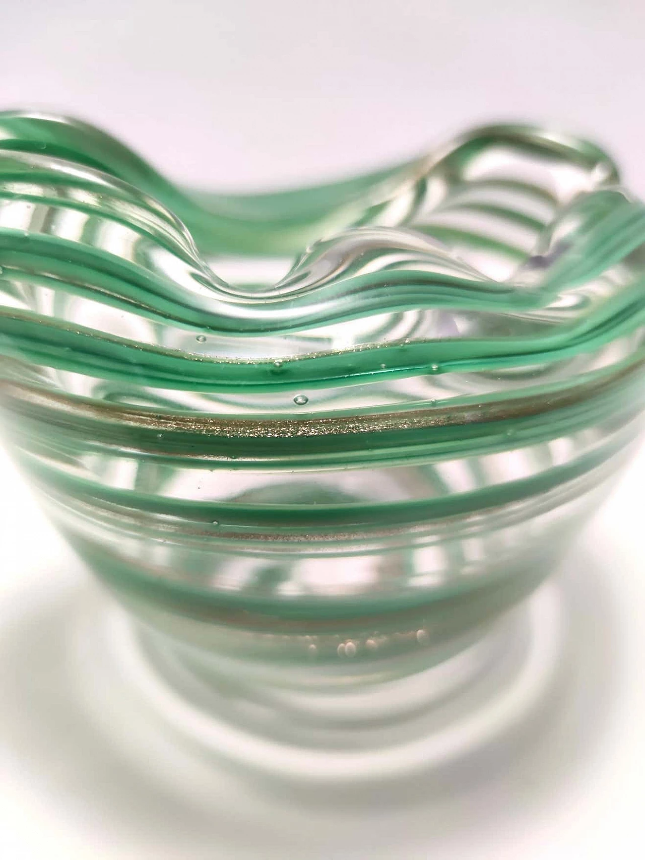 Murano glass ashtray attributed to Alfredo Barbini, 1950s 9