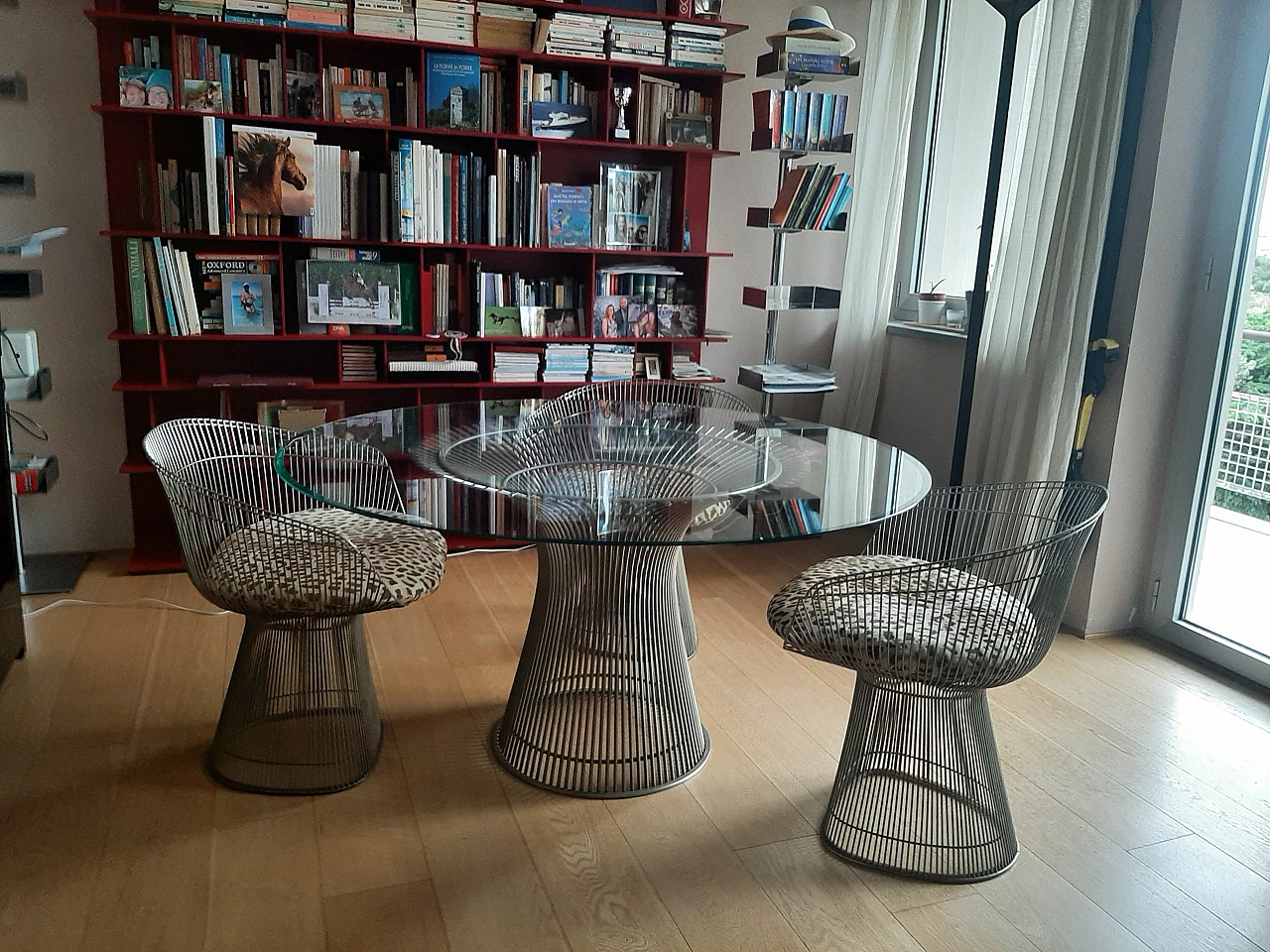 3 Chairs and table by Warren Platner for Knoll, 1970s 1