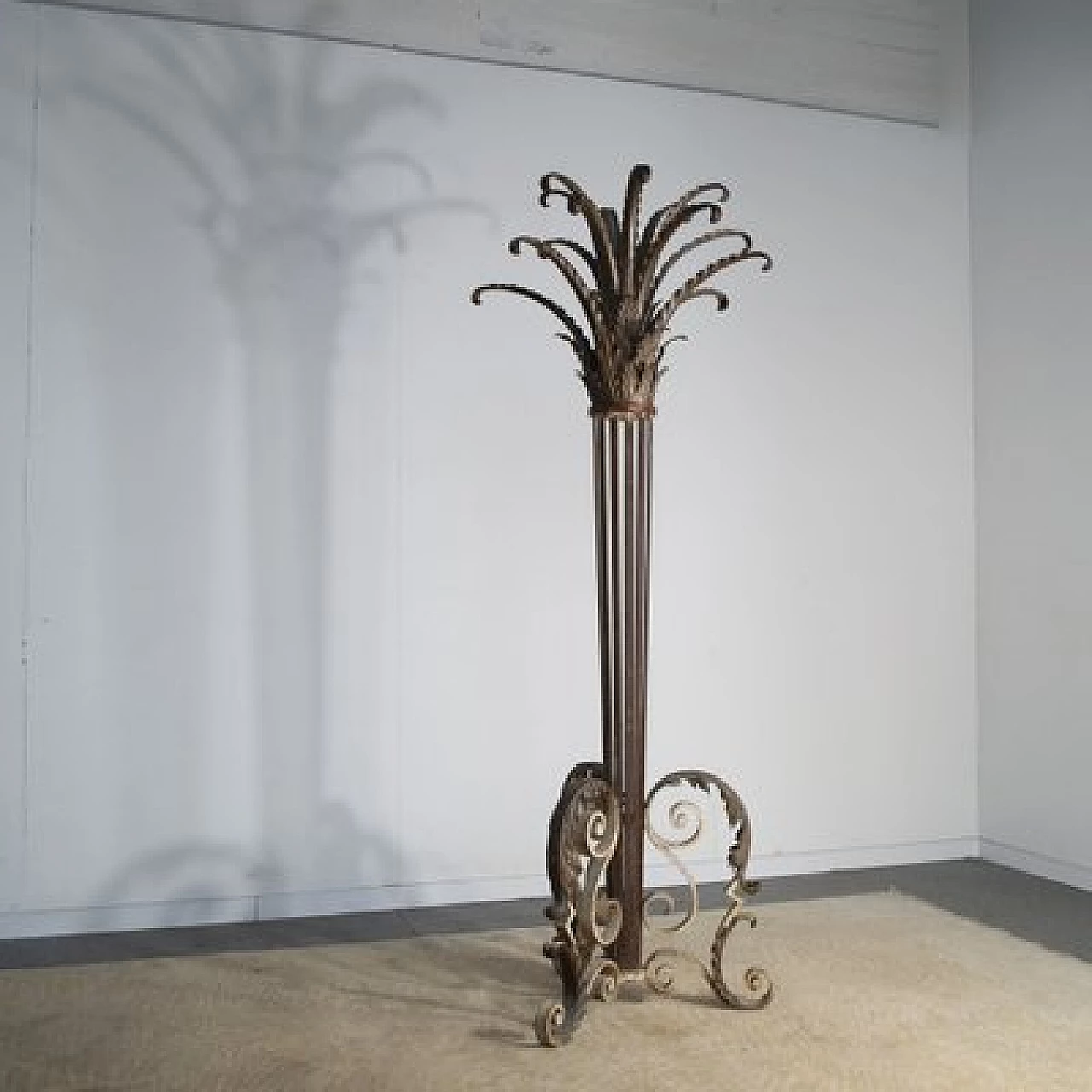 Art Nouveau palm in wrought iron, early 20th century 2
