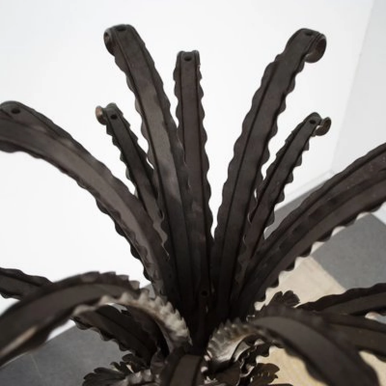 Art Nouveau palm in wrought iron, early 20th century 6