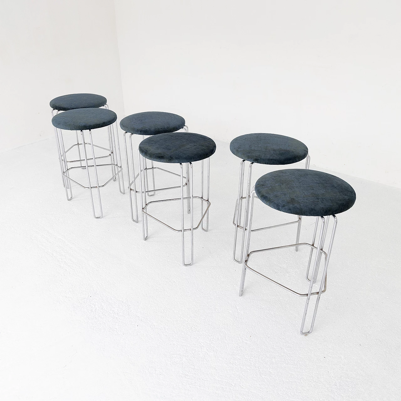 6 High stools Ara 63 by Studio Tecnico Bononia, 1970s 9