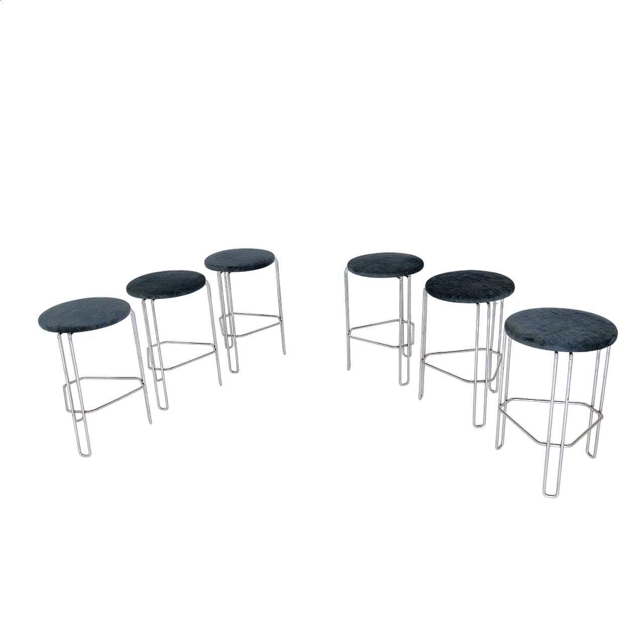 6 High stools Ara 63 by Studio Tecnico Bononia, 1970s 16