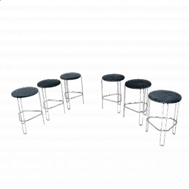 6 High stools Ara 63 by Studio Tecnico Bononia, 1970s