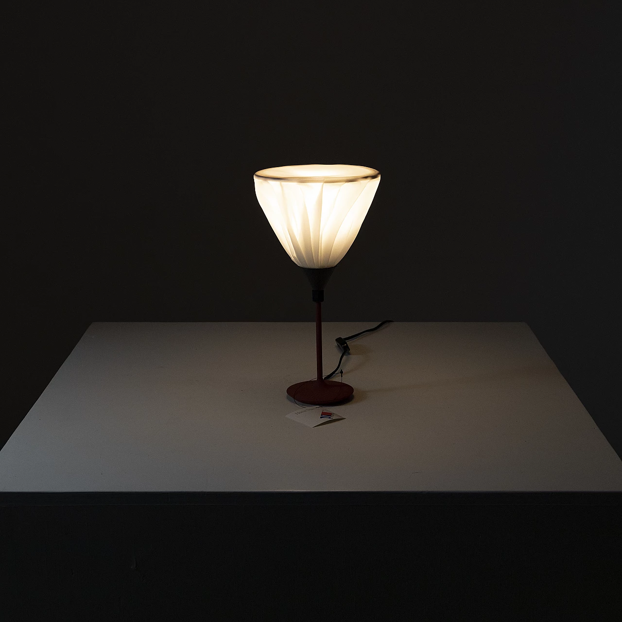 Table lamp Laggon 33 red by Carlo Forcolini for Nemo, 1980s 10