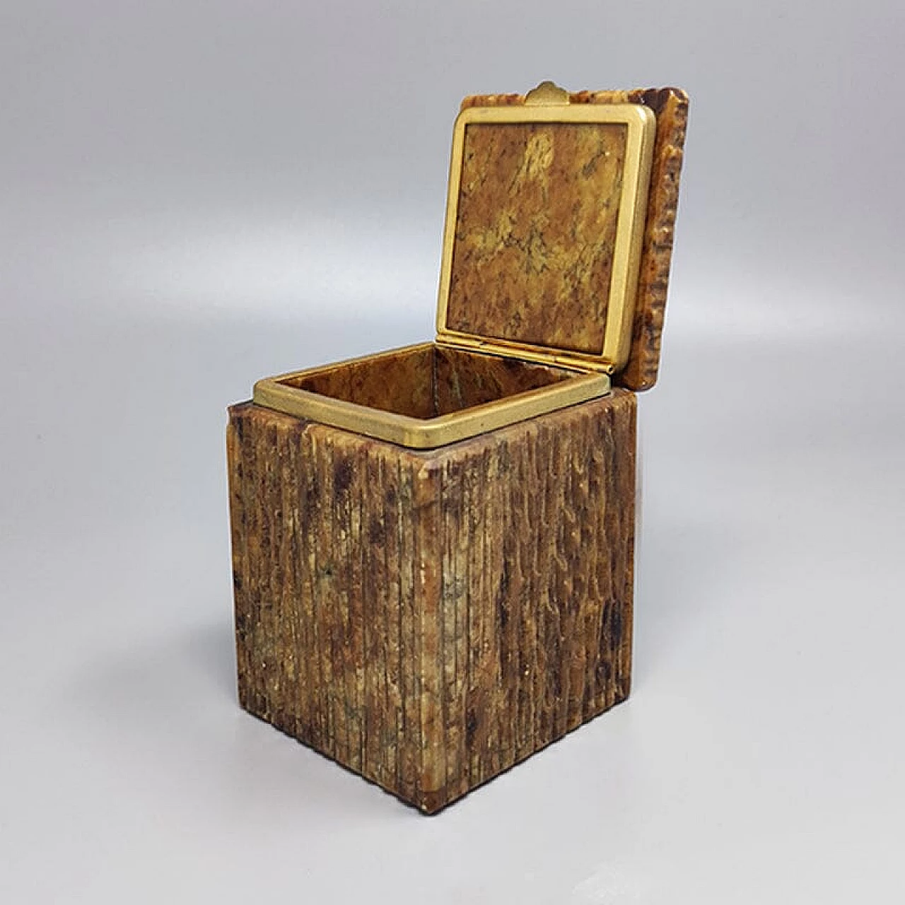 Brown alabaster box, 1960s 7