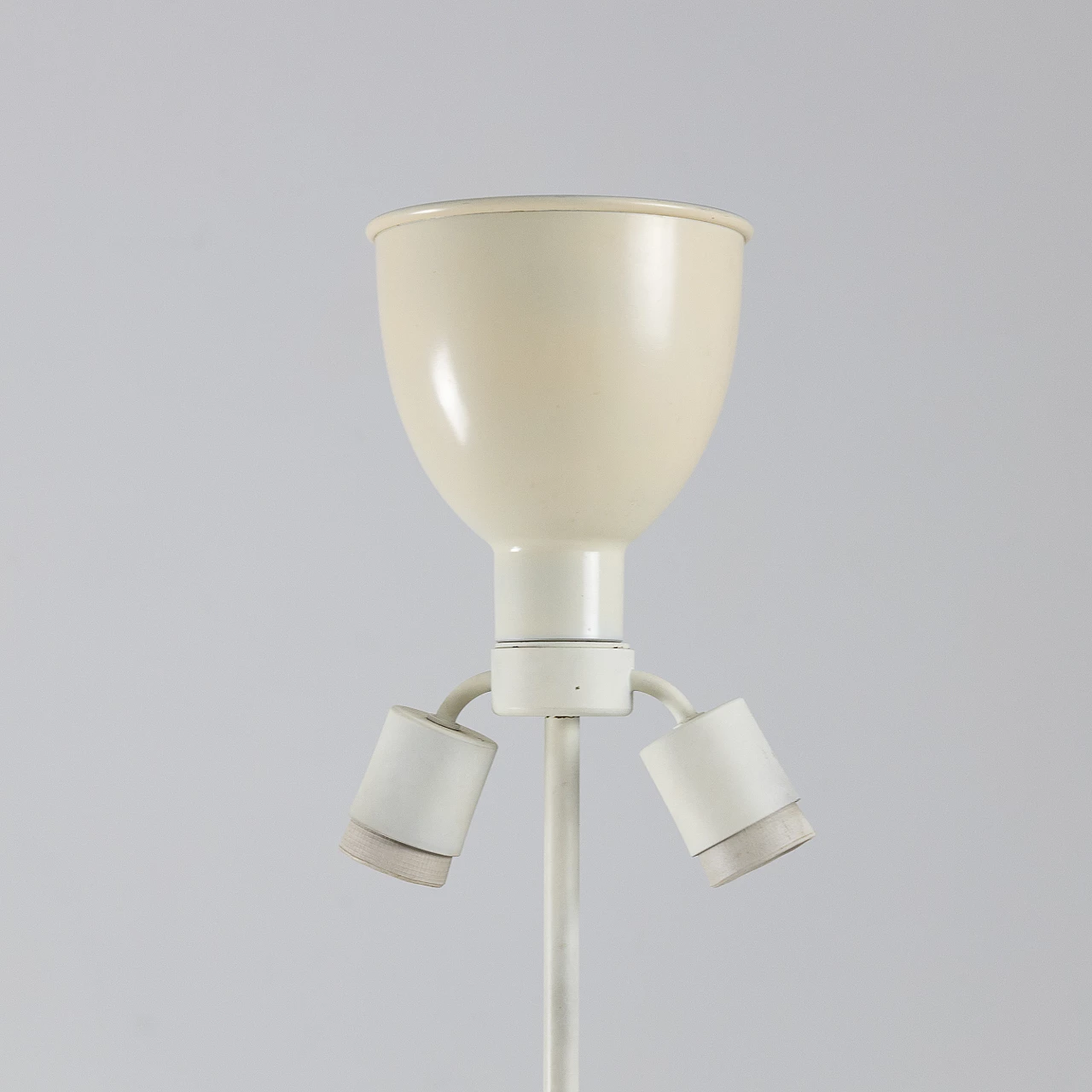 Brass and blue glass table lamp, 1950s 7