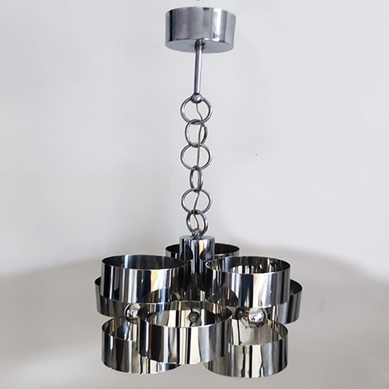 Space Age three-light chandelier by Max Sauze for Sciolari, 1960s 2