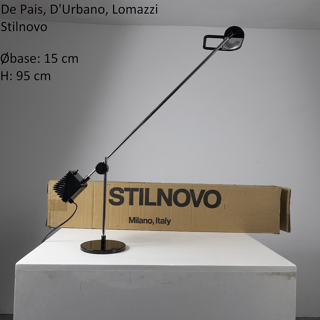 Table lamp Maniglia by De Pas, D'Urbino, Lomazzi for Stilnovo, 1970s 2