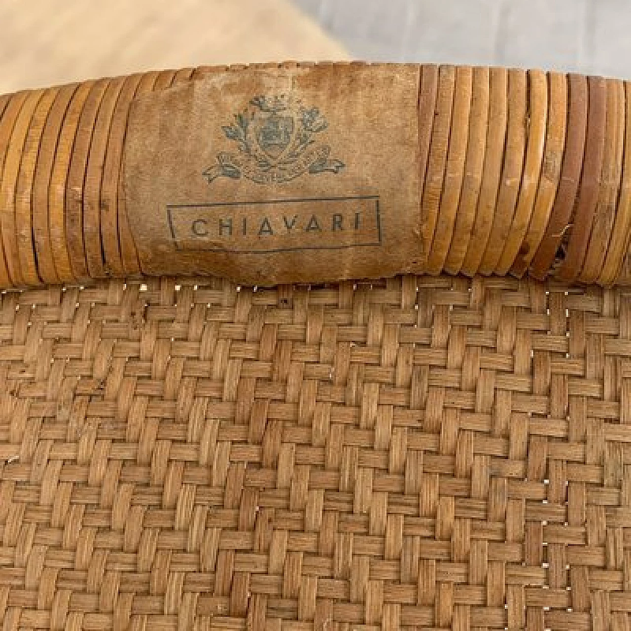 6 Gobbetta chairs in walnut and velvet from Chiavari, 1950s 10
