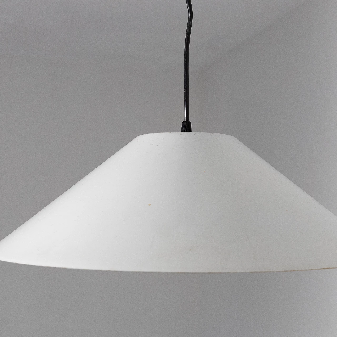 15 Lampade da soffitto in metallo bianco, anni '70 8