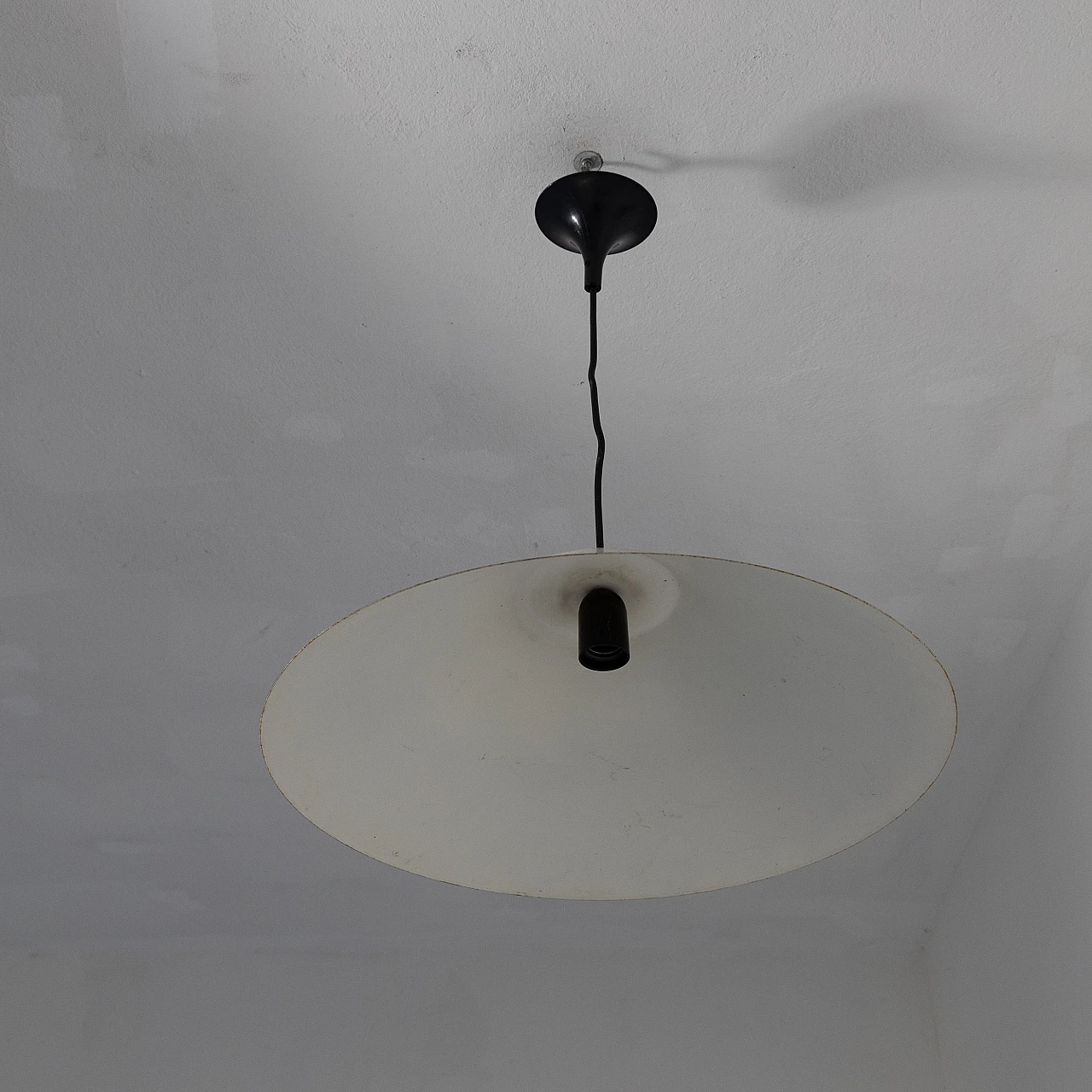15 Lampade da soffitto in metallo bianco, anni '70 13