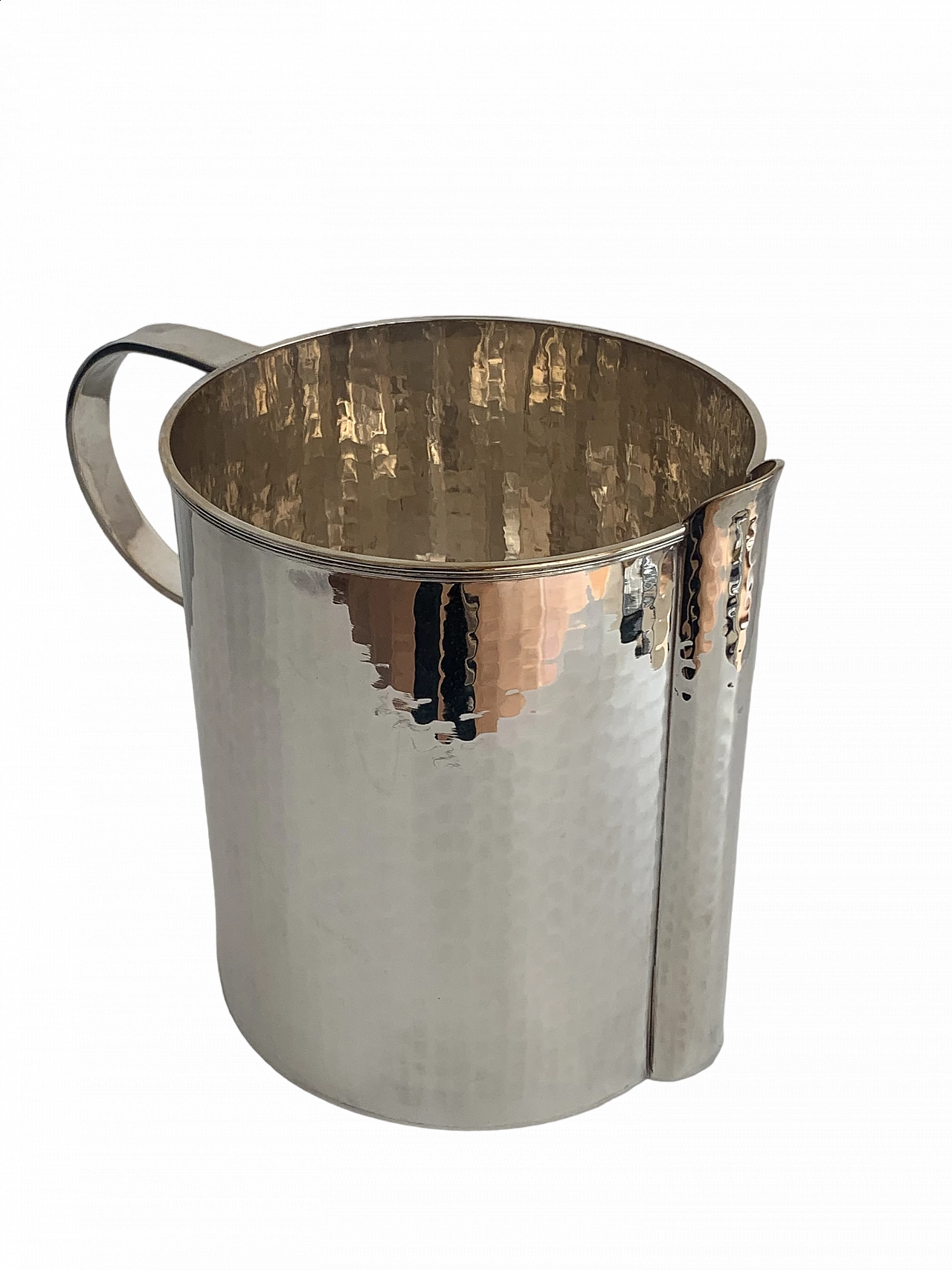 Hand hammered brass jug, 2000s 13