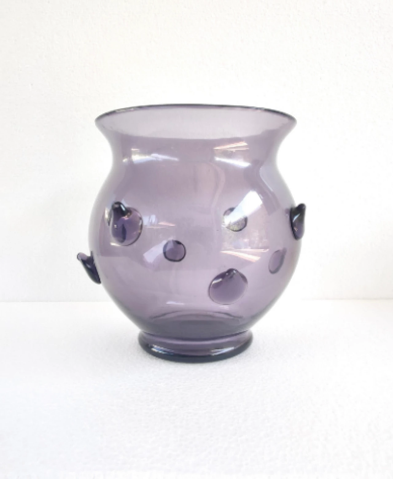 Purple Murano glass vase in the style of Vittorio Zecchin, 1920s 5